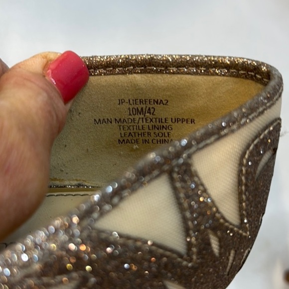 Jessica Simpson Women Liereena2 Bronze Glitter, Mesh, Pointed Stiletto, size 10M - Picture 11 of 13